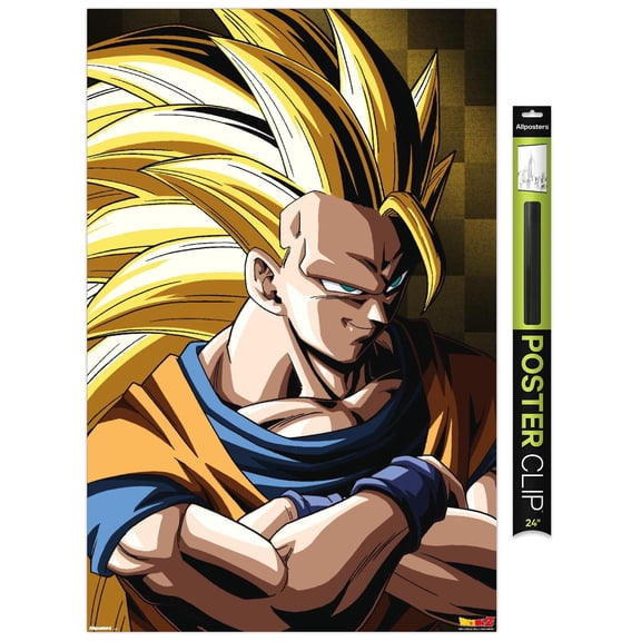 Dragon Ball Z: Cell Saga - Goku Super Saiya Wall Poster, 22.375" x 34"