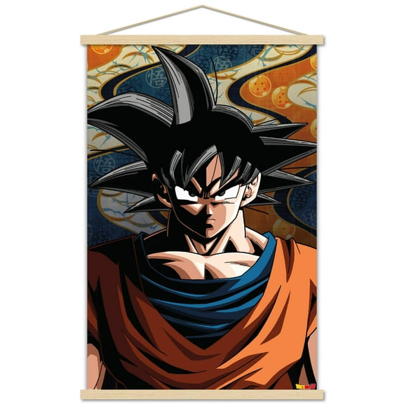 Dragon Ball Z: Cell Saga - Goku Wall Poster with Magnetic Frame, 22.375" x 34"