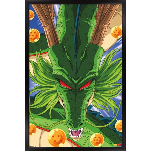 Dragon Ball Z: Cell Saga - Shenron Wall Poster, 14.725" x 22.375" Framed