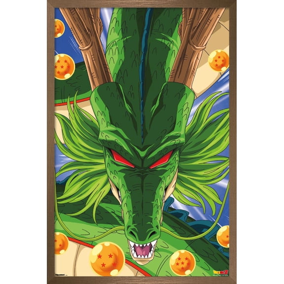 Dragon Ball Z: Cell Saga - Shenron Wall Poster, 14.725" x 22.375" Framed