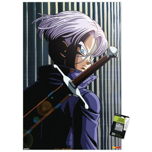 Dragon Ball Z: Cell Saga - Trunks Wall Poster with Pushpins, 22.375" x 34"