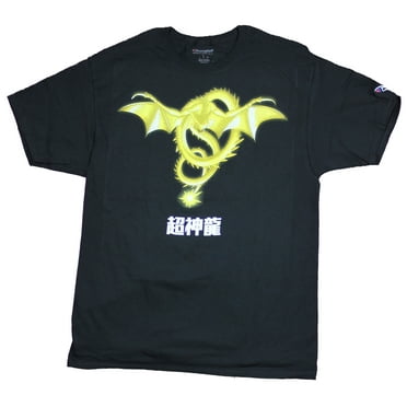 Dragon Ball Z Champion Mens T-Shirt - Golden Shenron Dragon Image (Small)