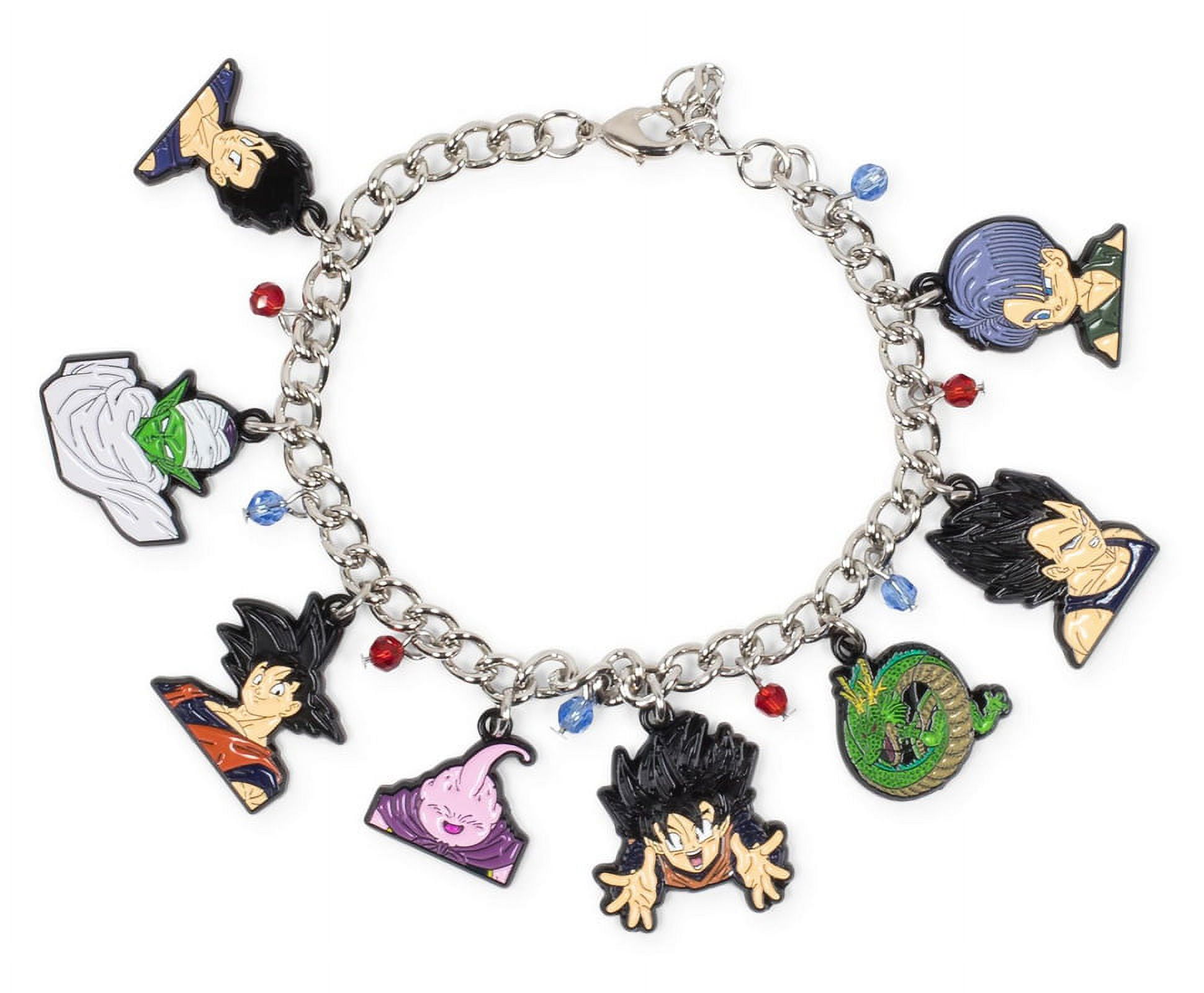 Dragon Ball Z Character Enamel Pendant Charm Bracelet | 15 mm