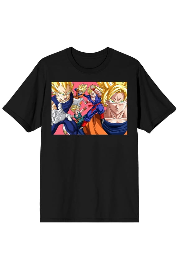 Dragon Ball Z Character Group Classic Black Tee- M