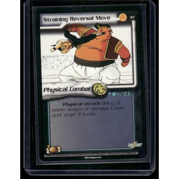 2001 Score Entertainment Dragon Ball Z CCG Straining Reversal Move #37 English Trading Card