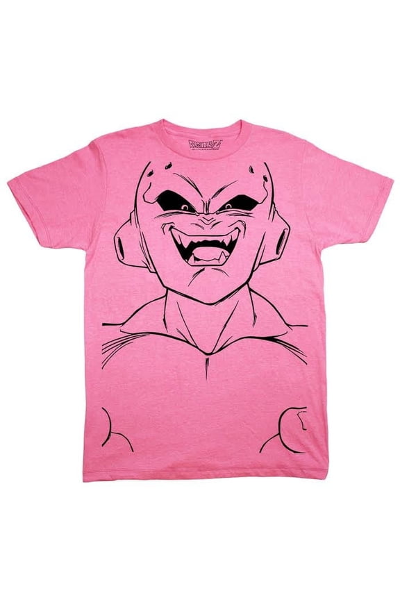 Z DBZ Majin Buu Kid Buu Large Face Anime Adult T-Shirt 2XL