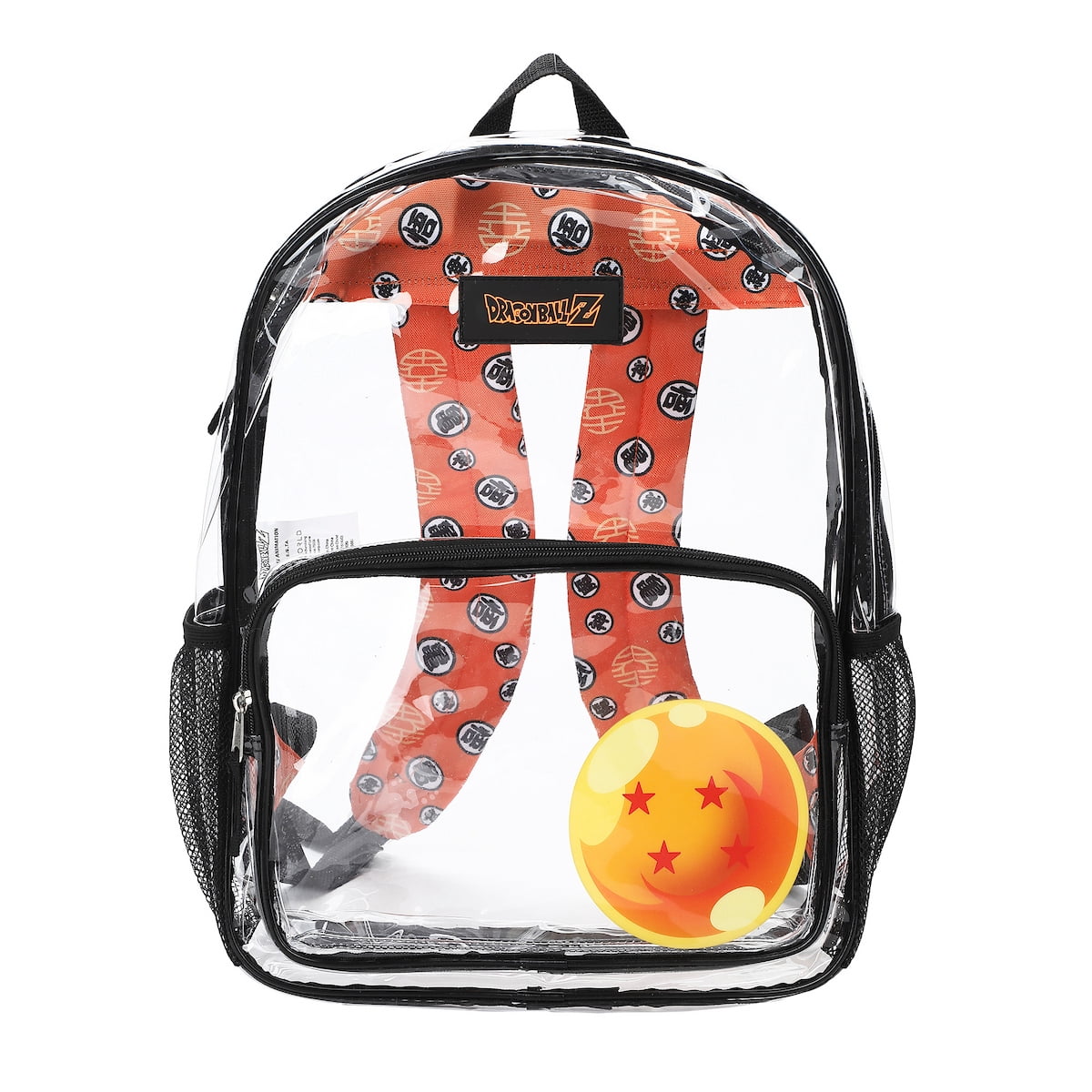 Dragon Ball Z Dragon Ball 16" Clear Backpack For School And Travel ...