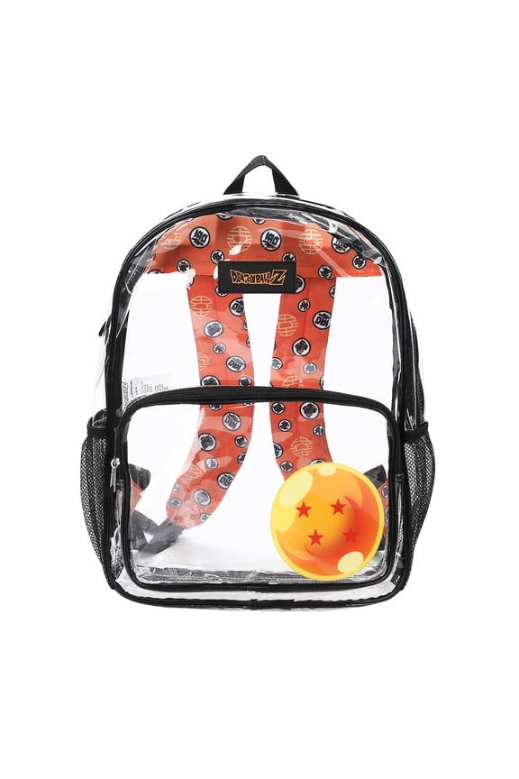 Dragon Ball Z Dragon Ball 16" Clear Backpack For School And Travel
