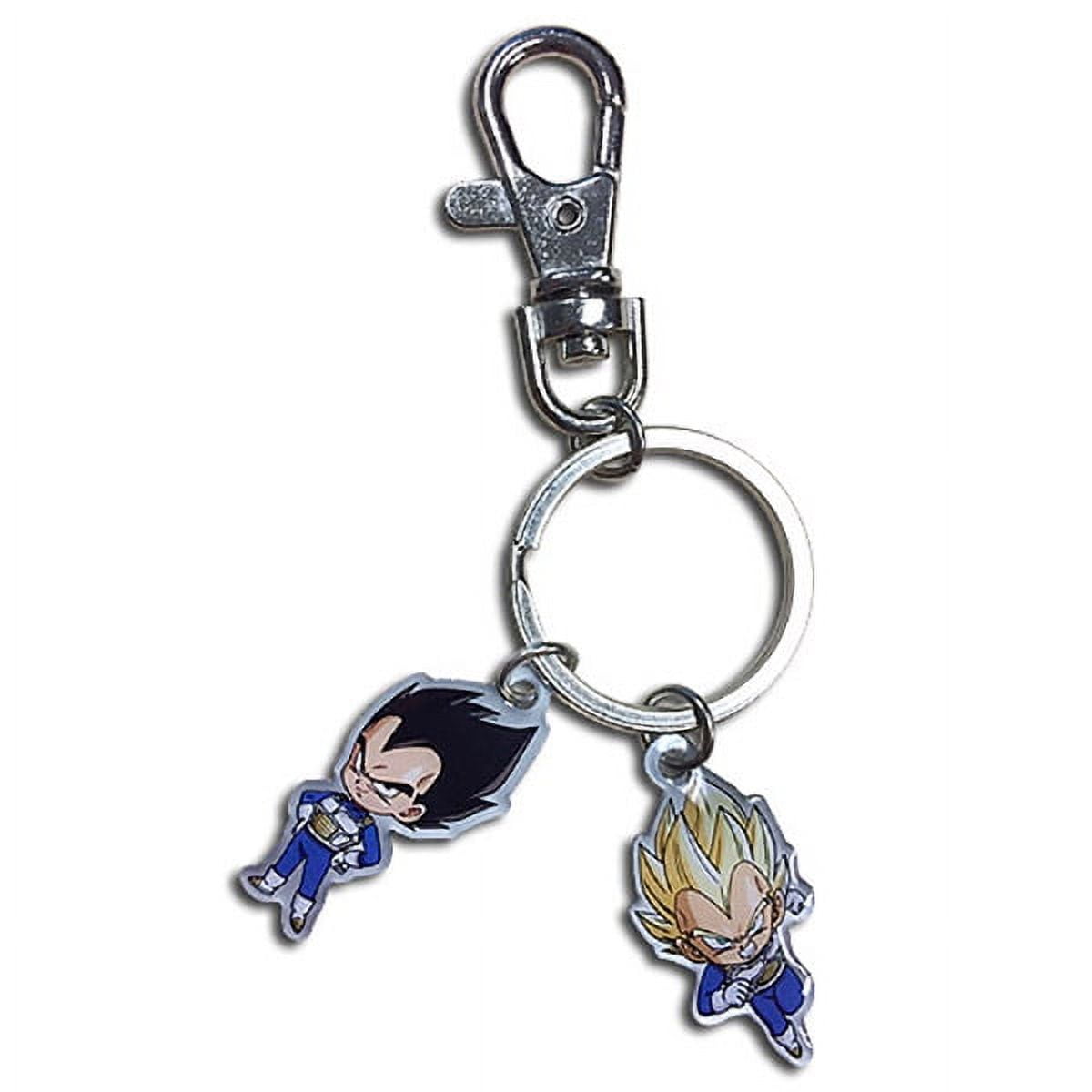 Dragon Ball Z Dragon Ball Super SD Vegeta & Super Saiyan Vegeta Metal Keychain