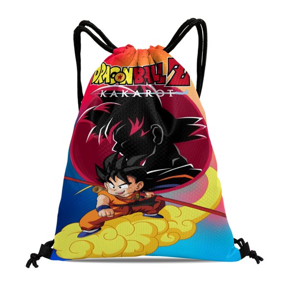 Dragon Ball Z Fitness Pack:Waterproof, suitable for hiking, yoga, swimming, travel, beach shopping, measuring 15.7*17.7 inches (40cm45cm.