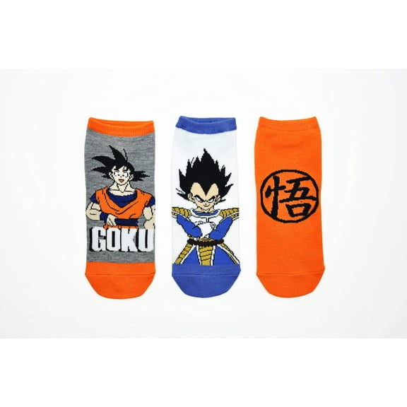 Dragon Ball Z Goku 3 Pair Lowcut Socks