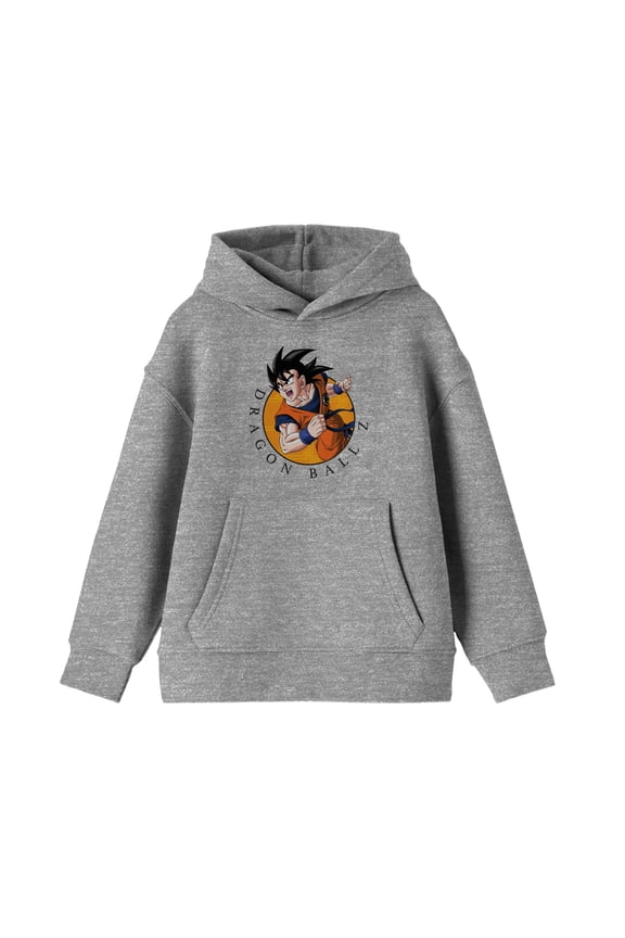 Dragon Ball Z Goku Charging Youth Athletic Heather Sweatshirt
