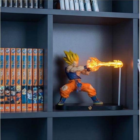 Dragon Ball Z Goku Kamehameha Magnetic Touch Lamp LED Night Light with Floating Effect, Room Decor for Fans