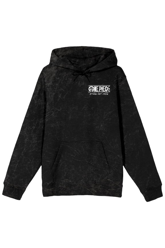 Dragon Ball Z Goku Kamehameha Pose Rocky Mountain Adult Black Long Sleeve Hooded Sweatshirt-Small