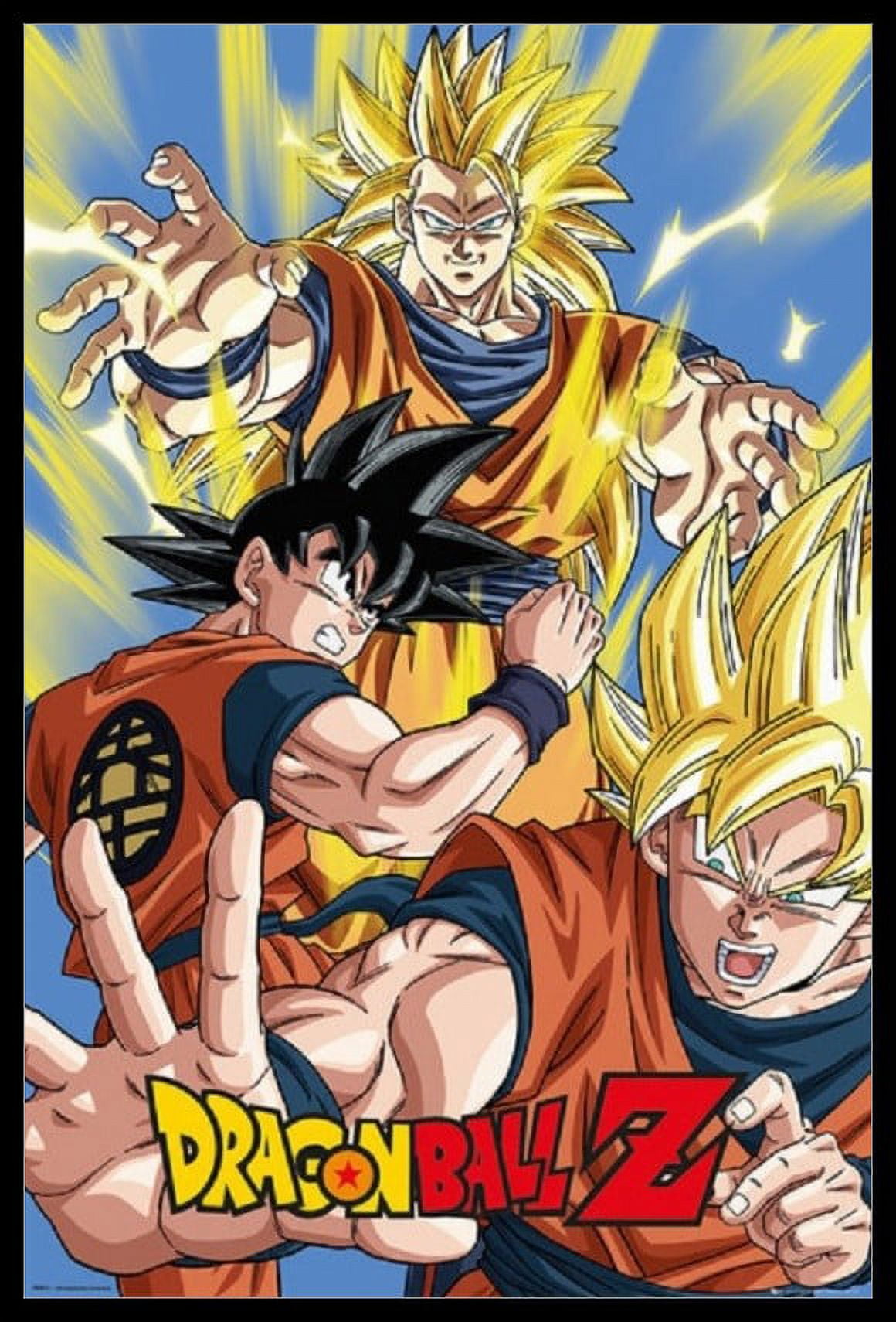 Dragon Ball Z Goku Laminated & Framed Poster (24 x 36) 