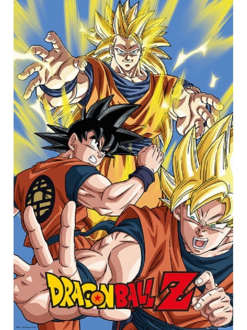 Dragon Ball Z Goku Laminated Poster (24 x 36) - Walmart.com