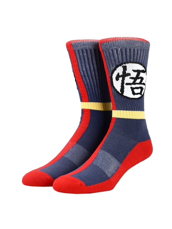 Dragon Ball Z Goku Symbol Casual Crew Socks for Men