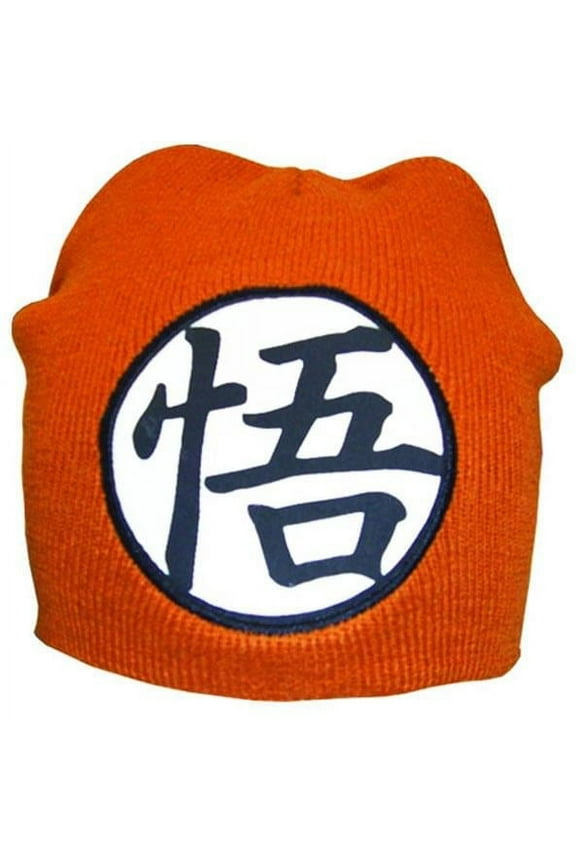 Dragon Ball Z Goku Symbol Embroidered Orange Beanie