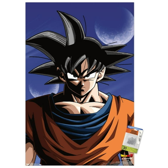 Dragon Ball Z - Goku Wall Poster with Push Pins, 22.375" x 34"