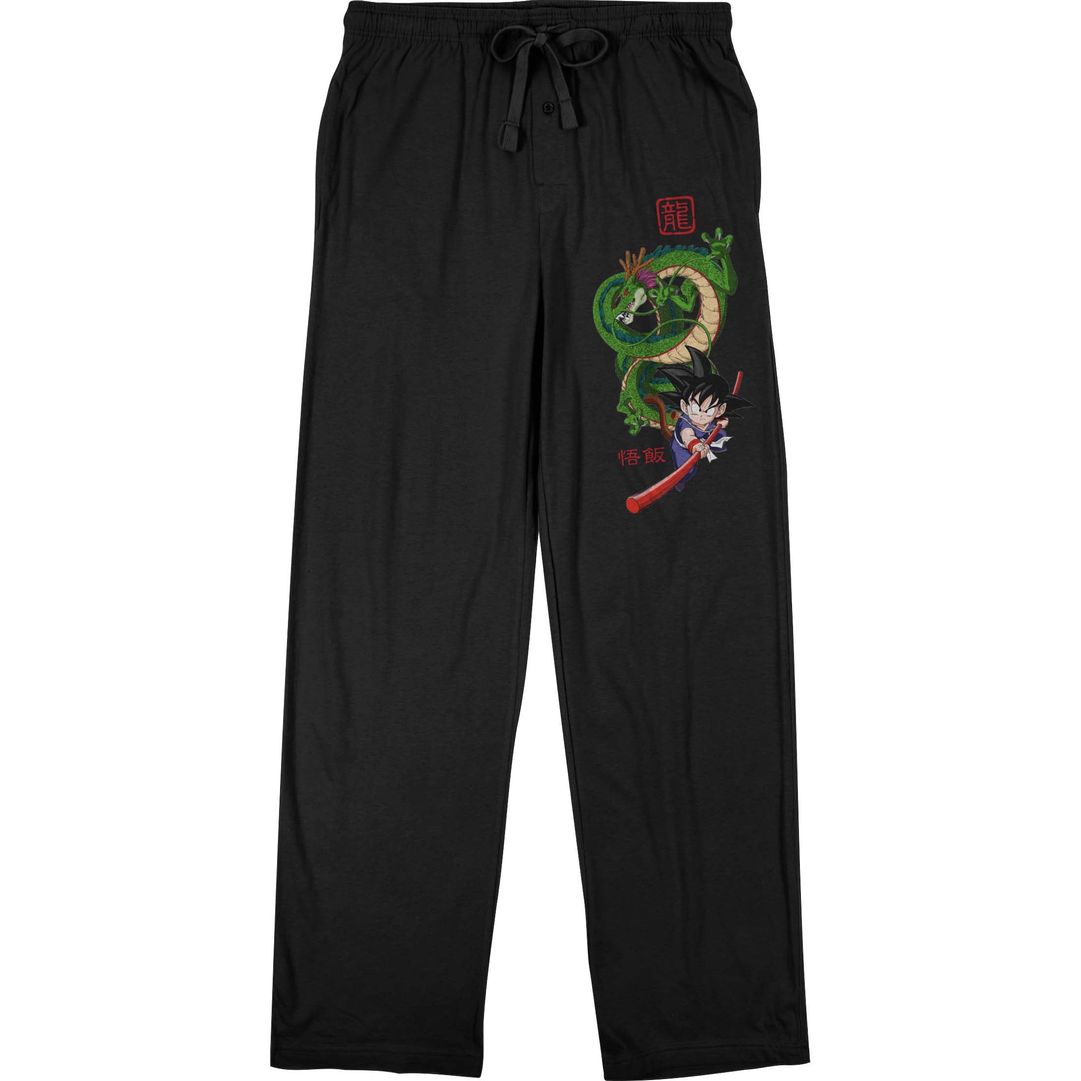  Dragon Ball Z Goku Mens Pyjama Set, Adults Grey Loungewear  T-Shirt & Pants Complete PJ Bundle