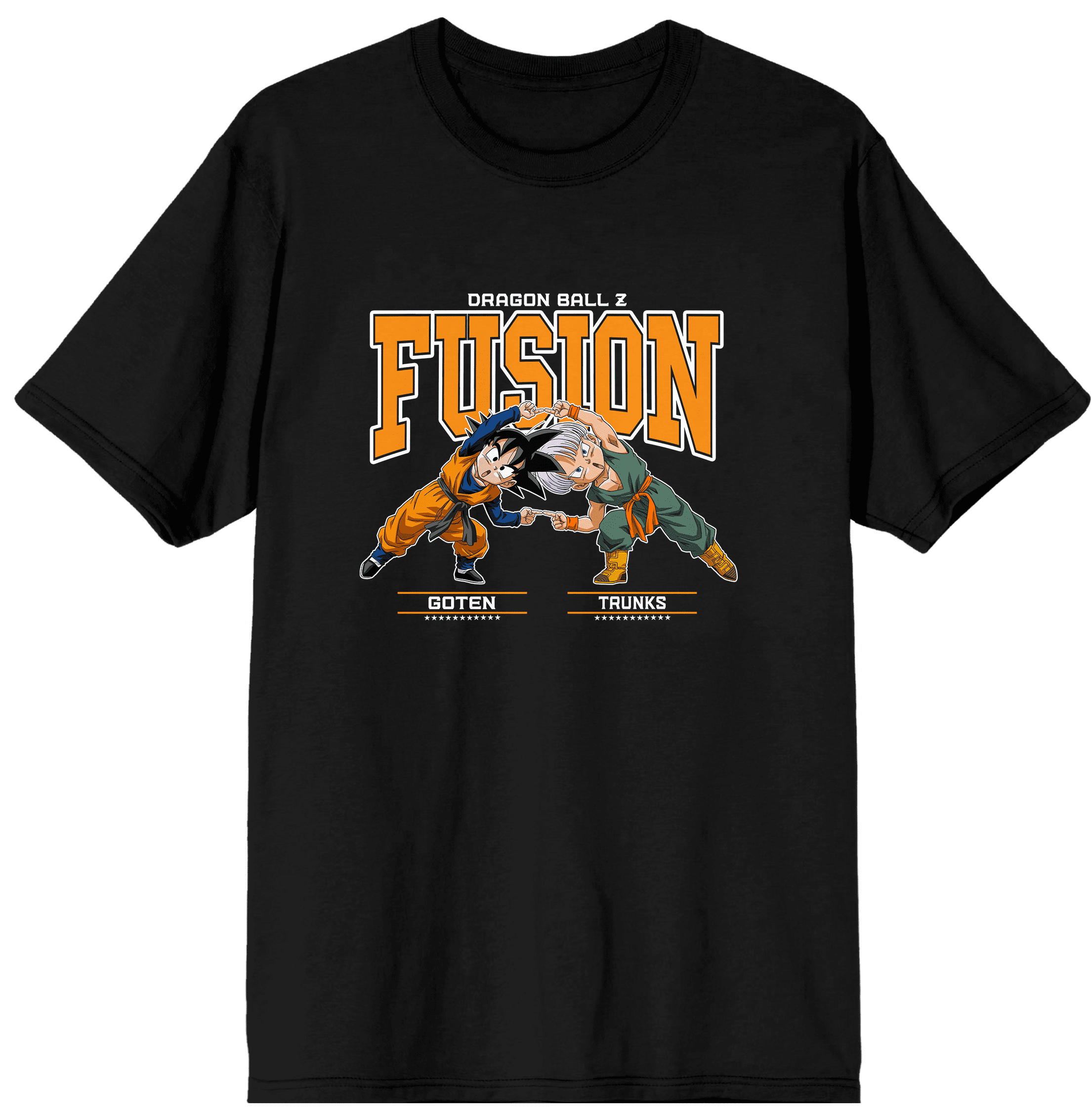 Dragon Ball Z Gotenks Fusion Adult Black Crew Neck Short Sleeve T