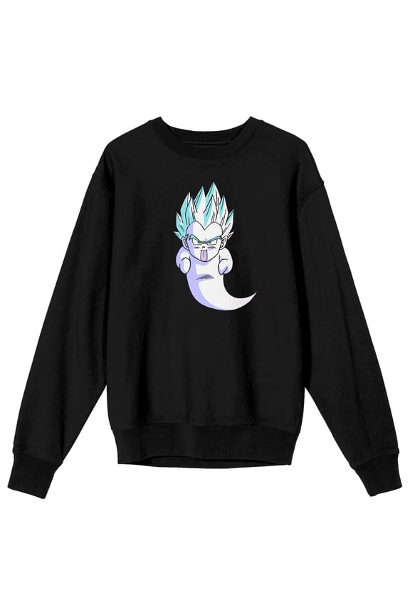 Dragon Ball Z Gotenks Super Ghost Crew Neck Long Sleeve Black Adult Sweatshirt-Medium