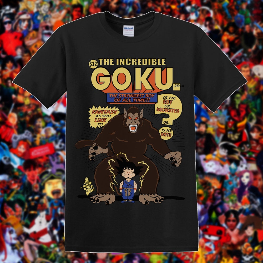 Dragon Ball Z Great Ape Goku Transformation Shirt Anime DBZ Goku T