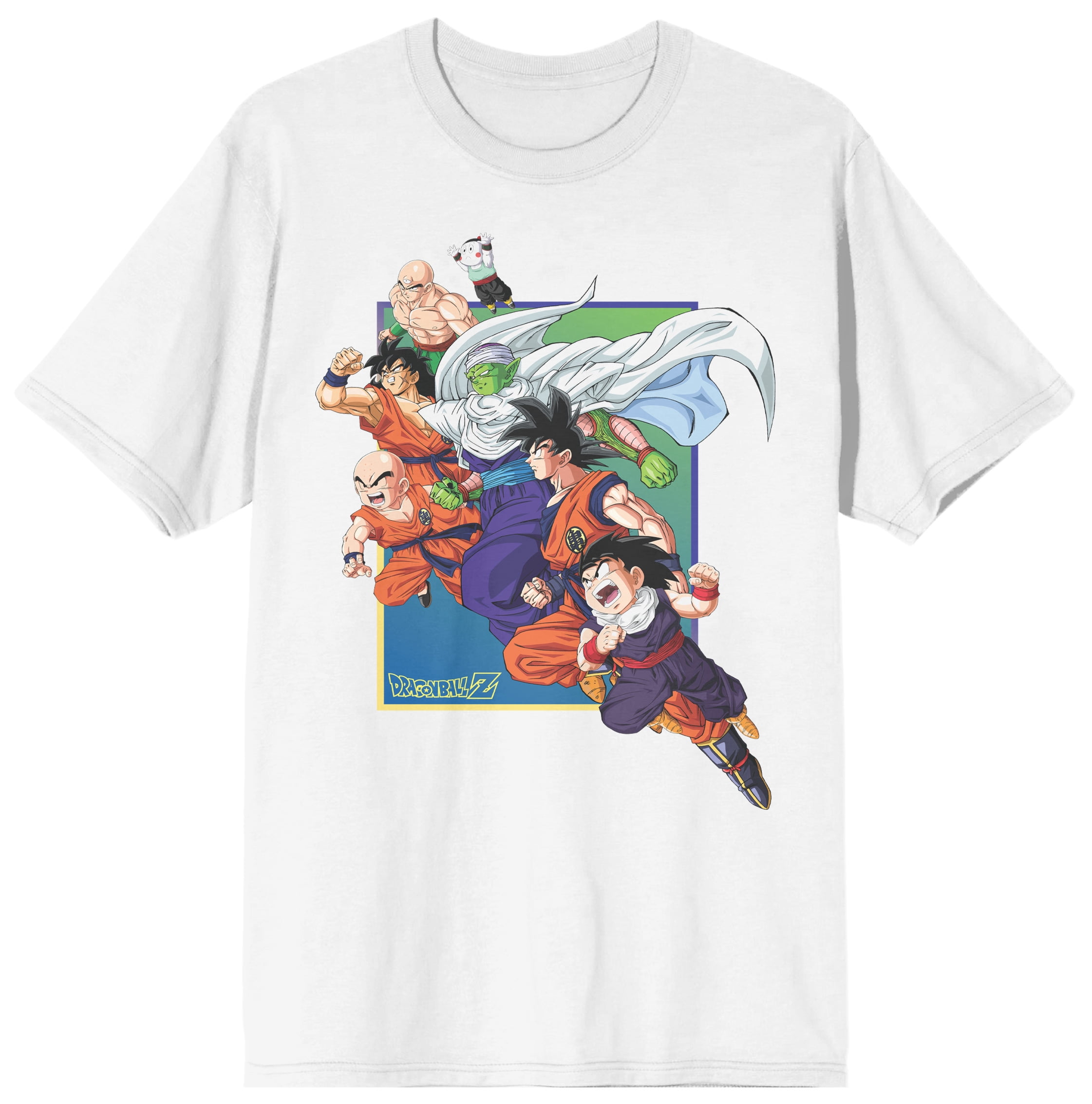 Dragon Ball Z Group Gradient Men's White T-Shirt - 6XL - Walmart.com