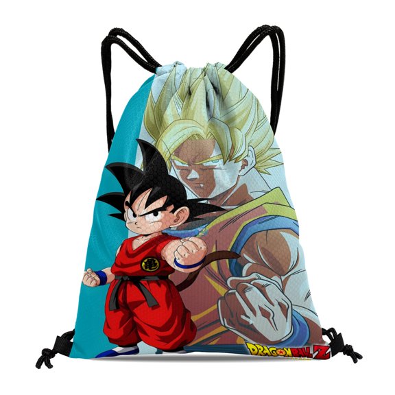 Dragon Ball Z Gym Hiking Drawstring Bag:Waterproof, suitable for swimming, travel, beach, and shopping, with dimensions of 15.7*17.7 inches (40cm45cm.