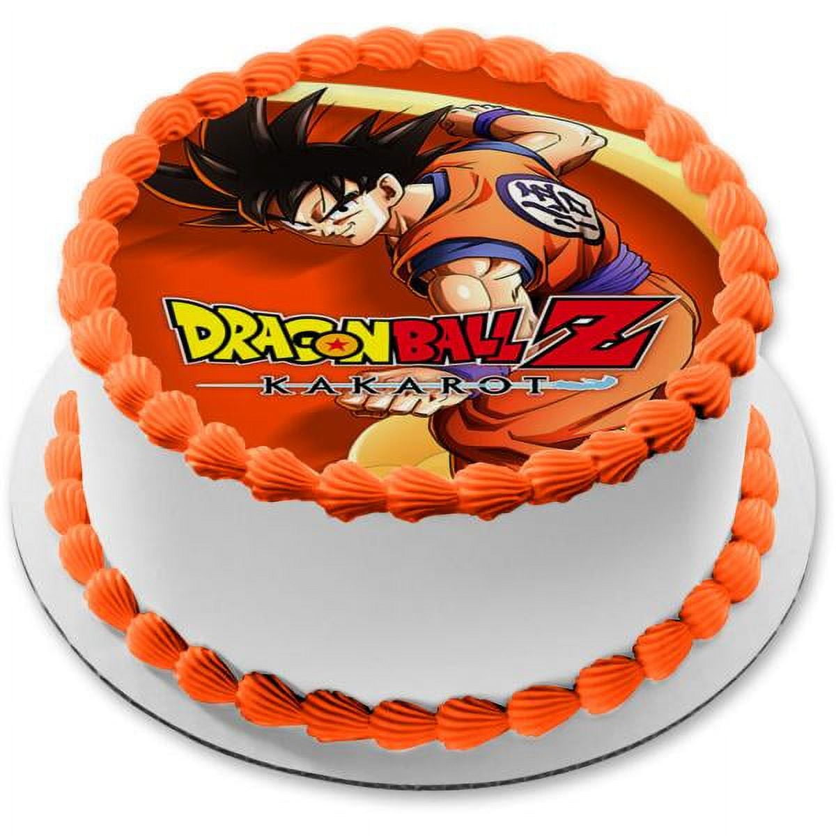 Goku Super Saiyan 3 Dragon Ball Edible Cake Topper Image ABPID00039 