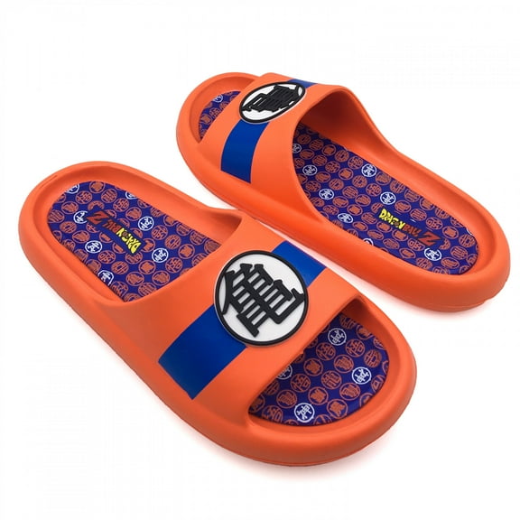 Dragon Ball Z Kame Symbol Men's Cloud Comfort Foam Slide Sandals-Mens Large (11/12)