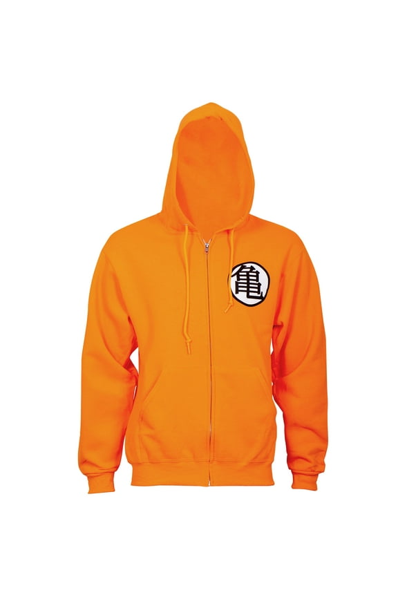 Kame Symbol Orange Zip Hoodie-Medium