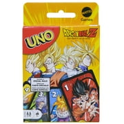 Dragon Ball Z Mattel DP UNO Card Game, 0.75 in, Multicolor