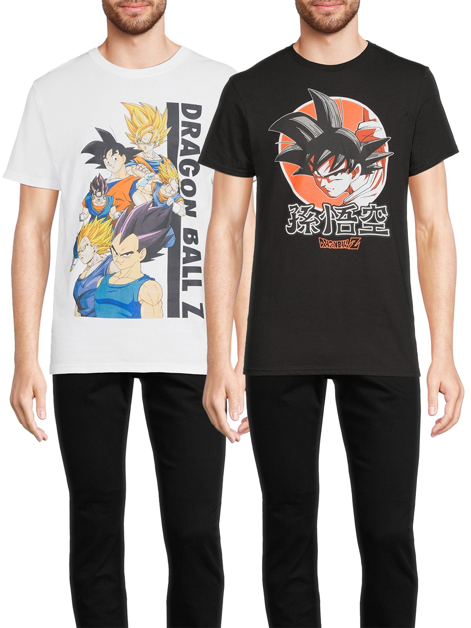Dragon Ball Z Men's & Big Men's Graphic Tee Shirt, 2-Pack Dragon Ball Z Men's & Big Men's Graphic Tee Shirt, 2-Pack