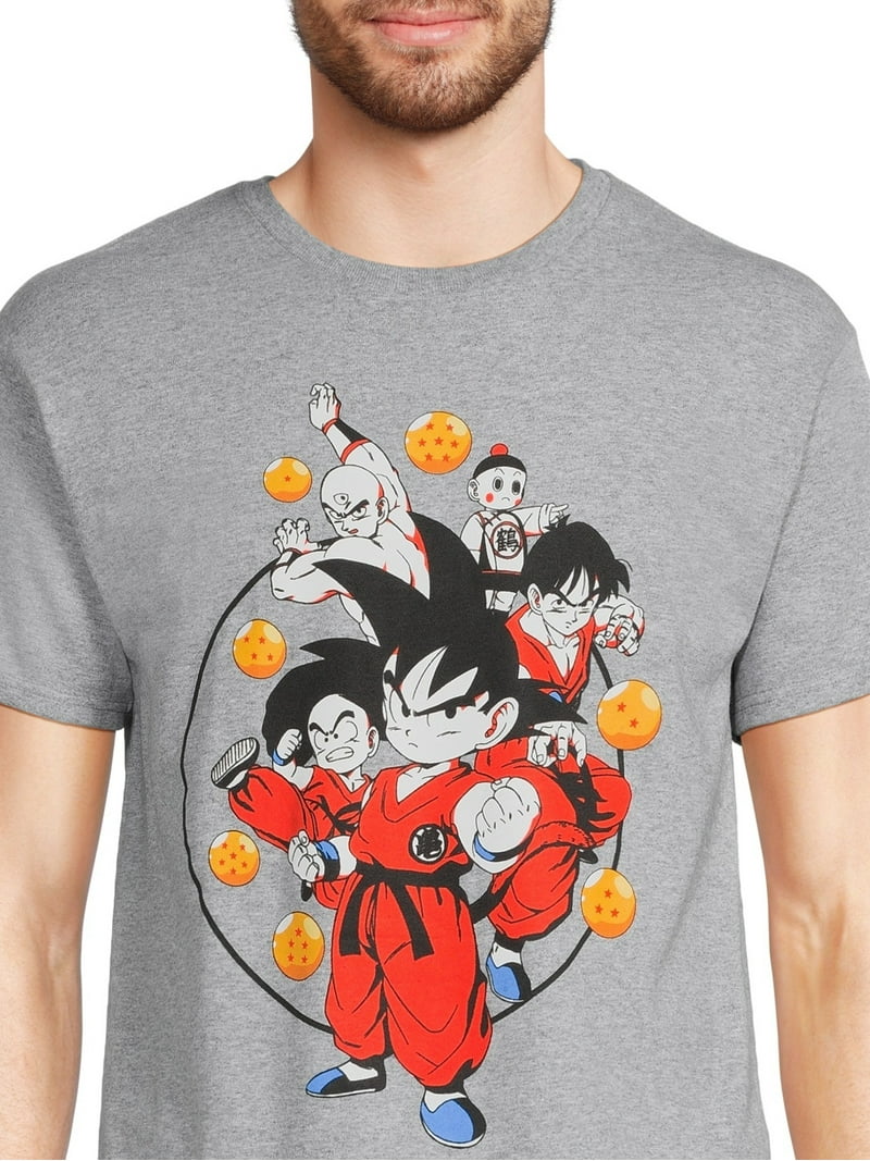 ドラゴンボールZ Tシャツ グレー USA M dragonball zレア Dragon Ball Z Men's Graphic Tee S-3XL 100% Cotton Goku Anime