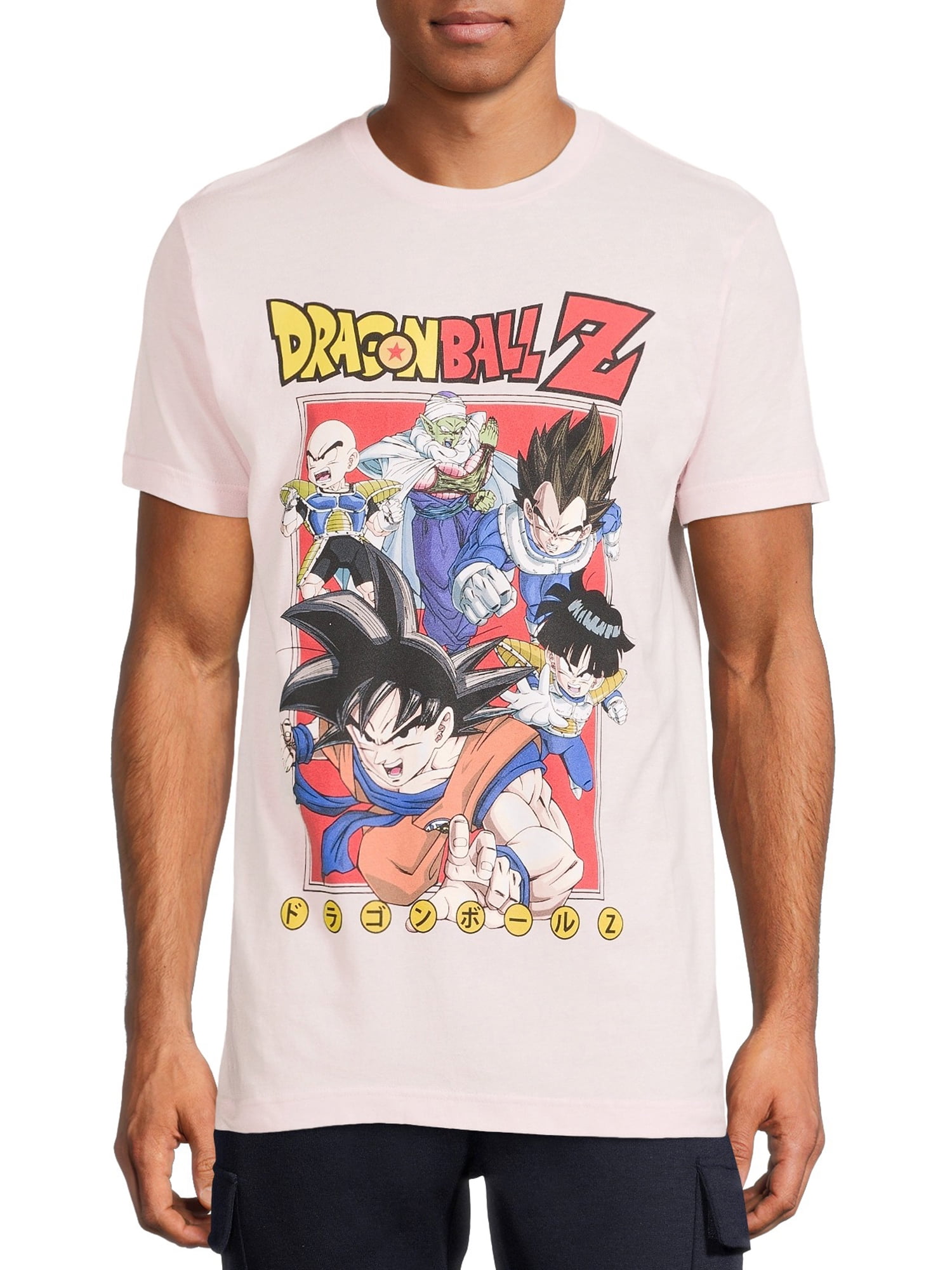 Dragon Ball Z Japanese Anime Characters T-shirt Toei Animation DBZ Gray  Size XL