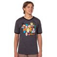 thumbnail image 1 of Dragon Ball Z Men's Character Triangle Design Adult Anime Ringer T-Shirt, 1 of 7
