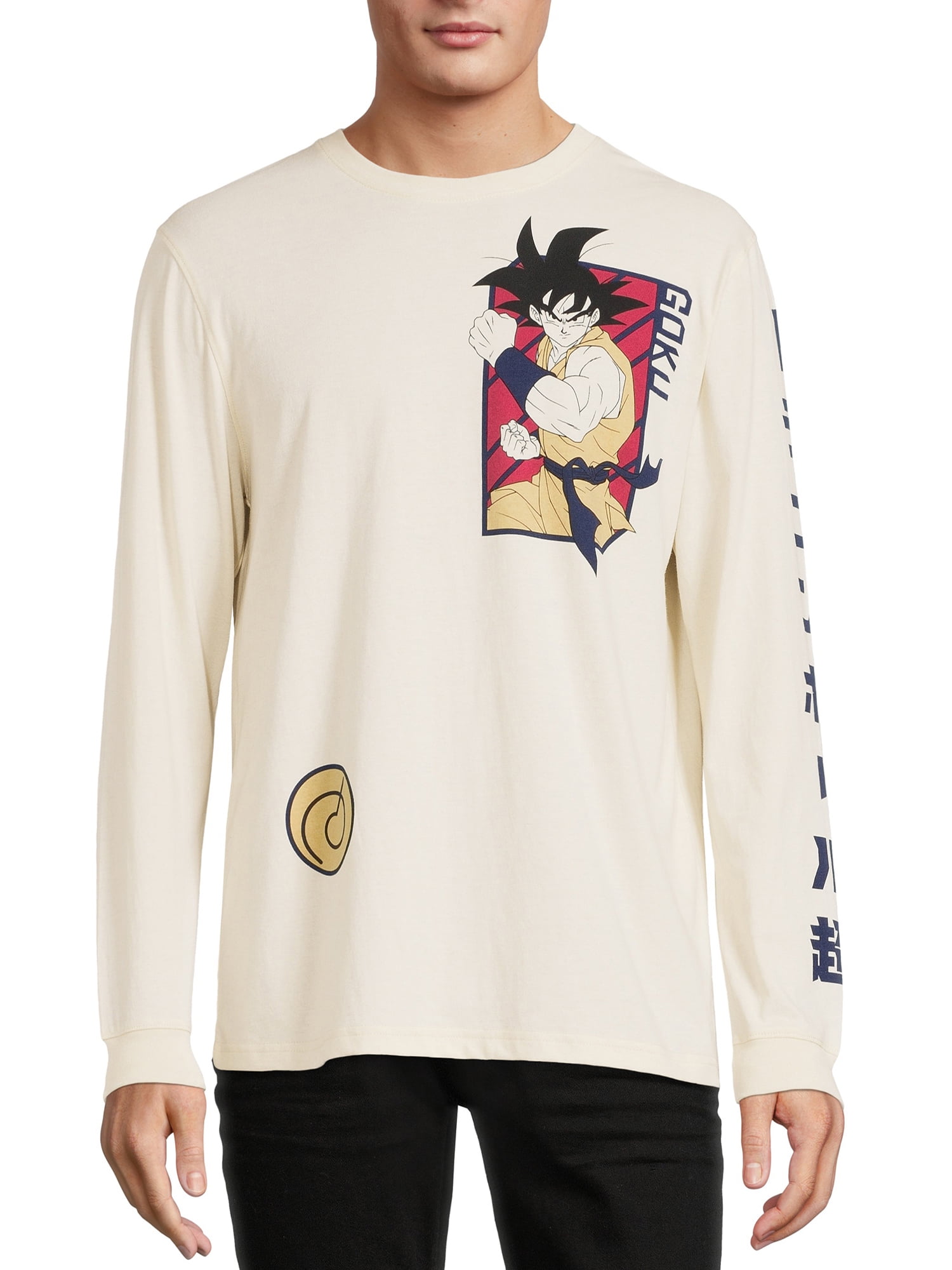 Men's Dragon Ball Z Short Sleeve Graphic T-Shirt - Light Beige M