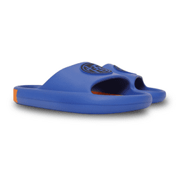 Versace Jeans Couture Blue Signature Platform Slide Sandals