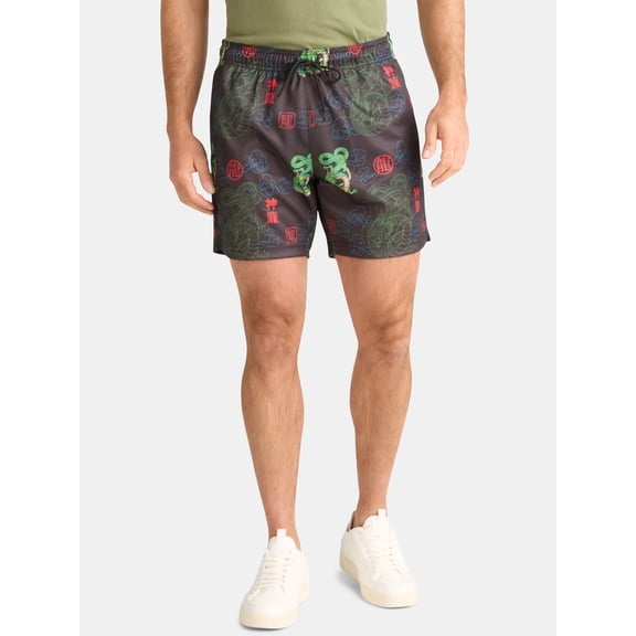 Dragon Ball Z Men's and Big Men's Graphic Mesh Shorts, Sizes S-3XL