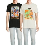 Dragon Ball Z Men's and Big Men's Graphic Tee Shirt, 2-Pack