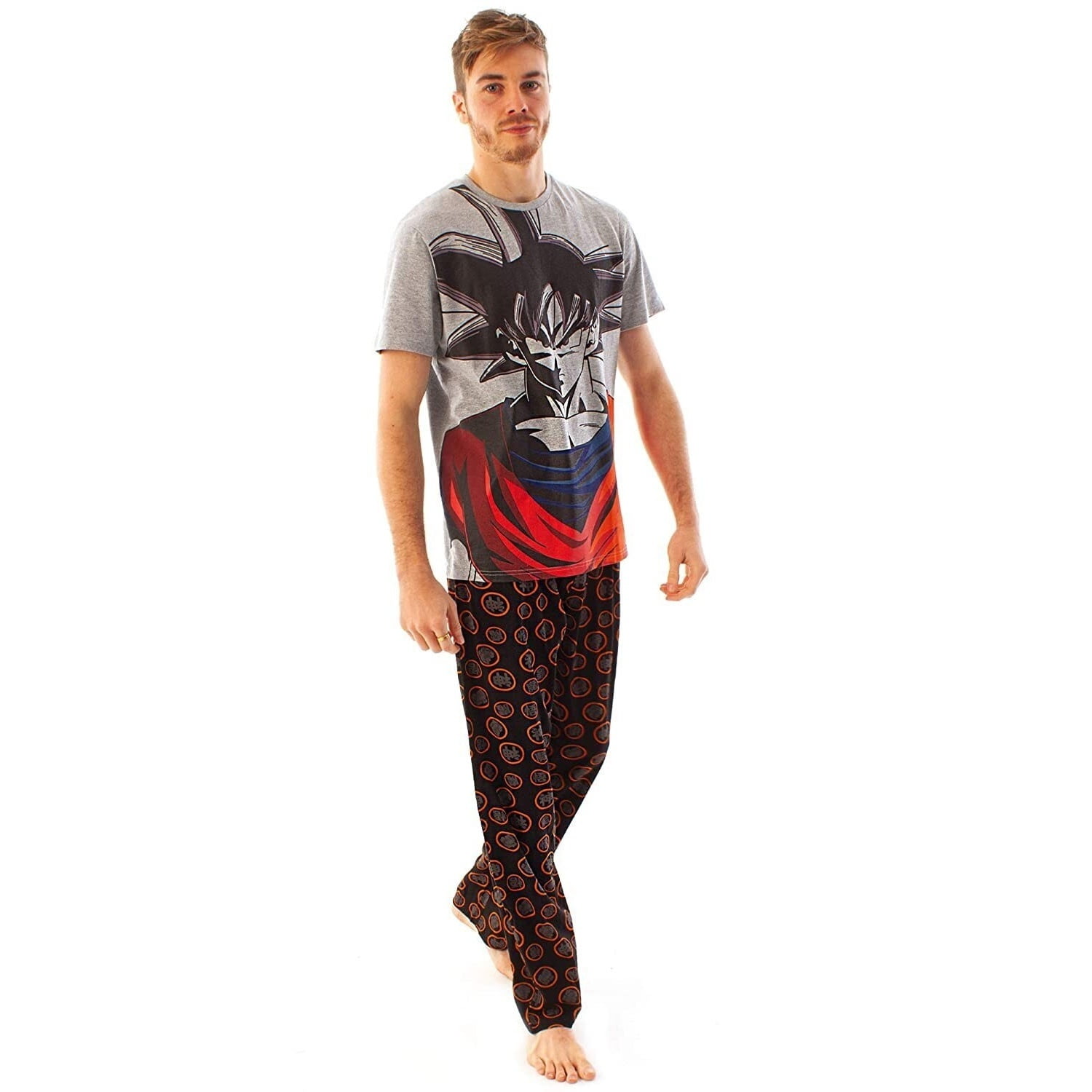 Dragon Ball Z Mens Goku Long Pyjama Set - Walmart.com