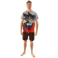 thumbnail image 1 of Dragon Ball Z Mens Grey Short Sleeve Short Leg Pyjama Set, 1 of 5