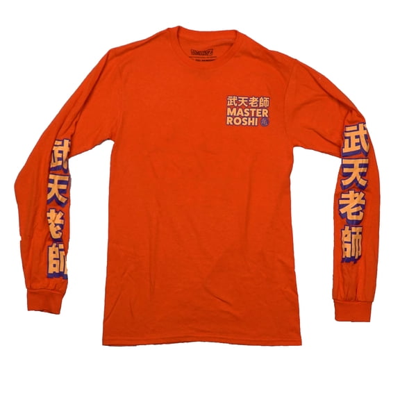 Dragon Ball Z Mens Long Sleeve T-Shirt - Master Roshi Kanji Logo Roshi