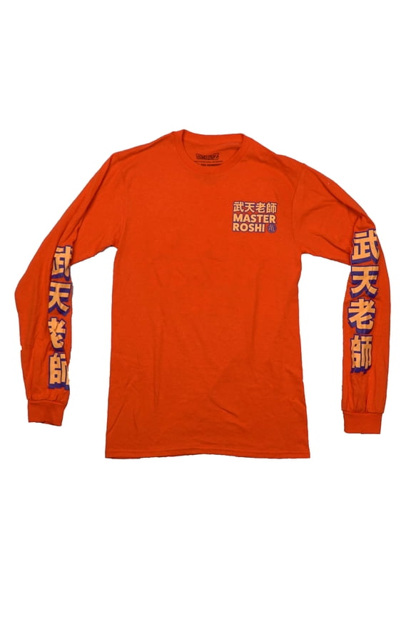Dragon Ball Z Mens Long Sleeve T-Shirt - Master Roshi Kanji Logo Roshi