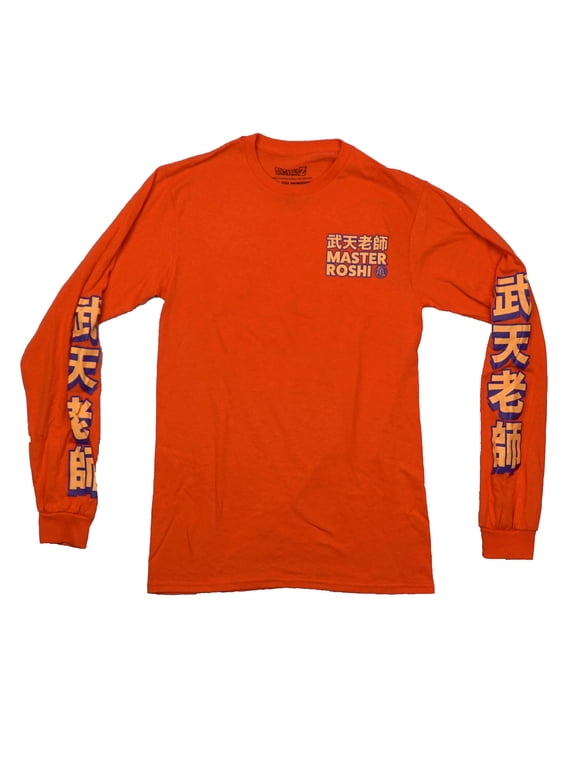 Dragon Ball Z Mens Long Sleeve T-Shirt - Master Roshi Kanji Logo Roshi