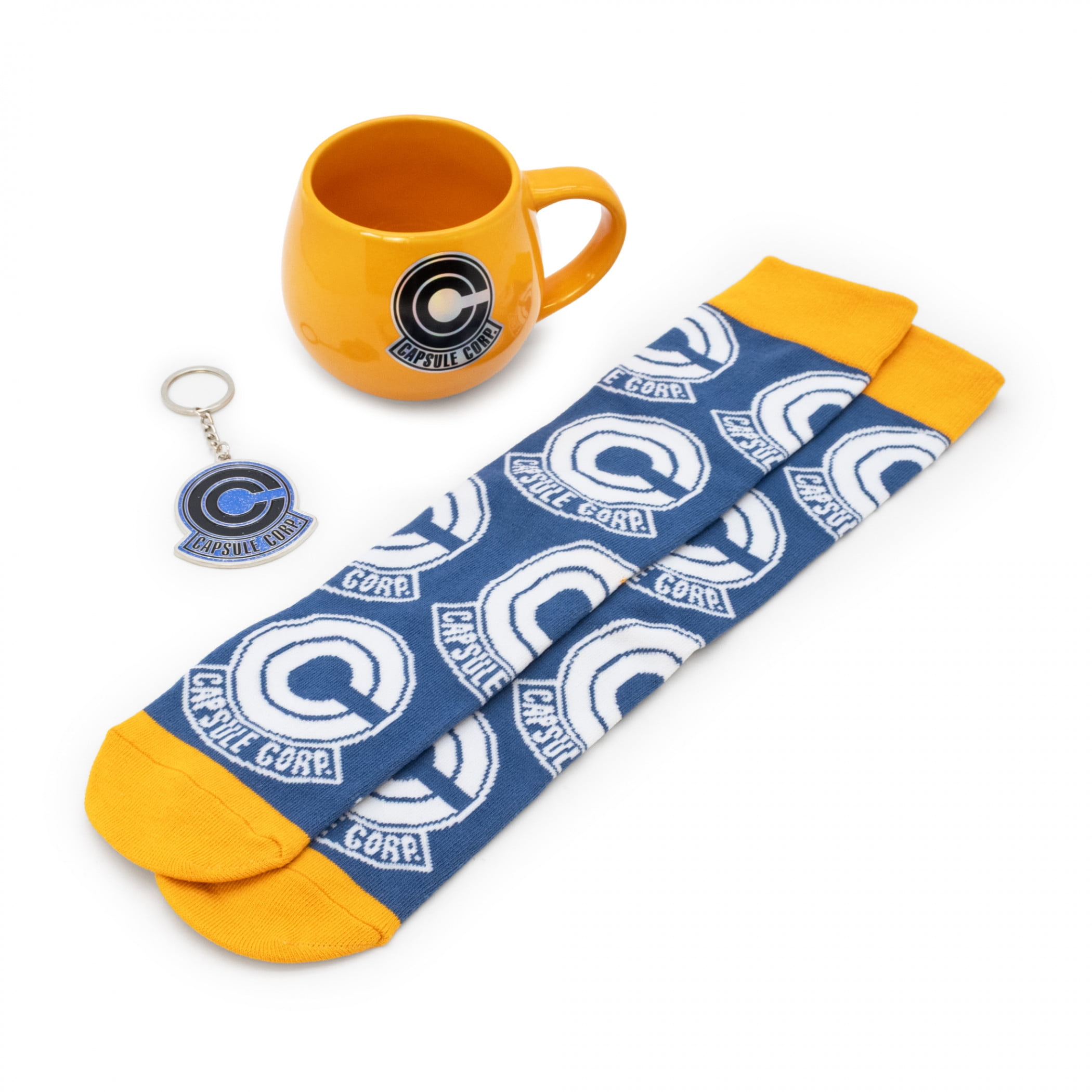 Dragon Ball Z Mug Sock and Key Chain Gift Set