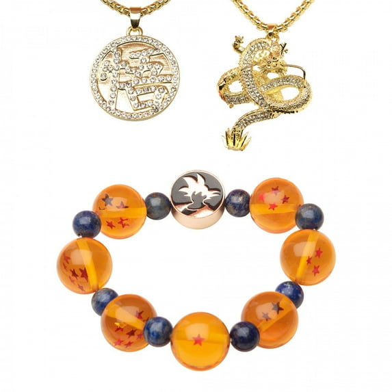 Dragon Ball Z Necklace and Bracelet Gift Set