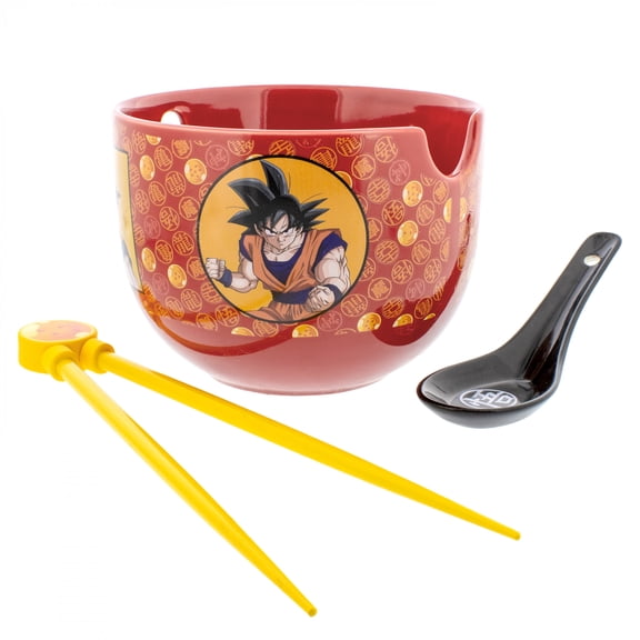 Dragon Ball Z Noodle Bowl, Spoon, and Chopsticks Bundle