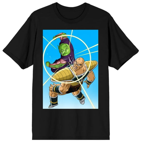 Dragon Ball Z Piccolo and Nappa Characters Black Graphic Tee-6XL